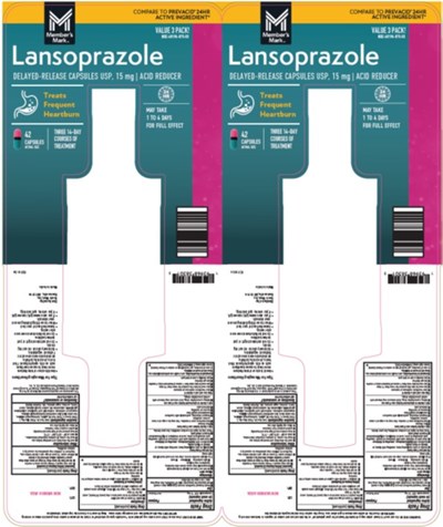 Principal Display Panel (Lansoprazole 15mg Carton)